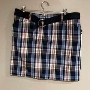 Chaps Plaid mini skirt size 12